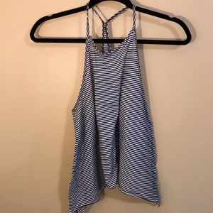 hollister stripped tank top